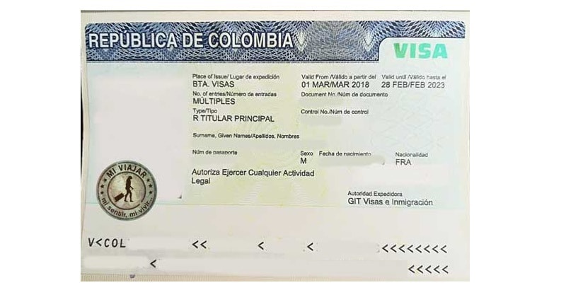 visa de residente en colombia