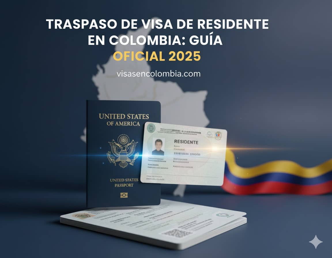 Traspaso de Visa de Residente en Colombia: Guía Oficial 2025